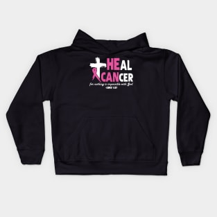 Heal Cancer God Jesus Cross Kids Hoodie